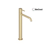 Baterie Ravak Espirit 340mm umyvadlová stojánková bez výpusti, s funkcí BeCool, gold brushed, X070561