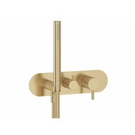 Baterie Ravak Espirit podomítková 2cestná se sprchovým setem, pro R-box, gold brushed, X070611