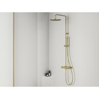Sprchový sloup Ravak Espirit termostatický se sprchovým setem, gold brushed, X070614