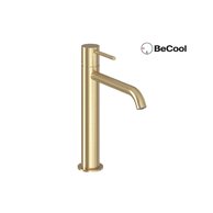 Baterie Ravak Espirit 250mm umyvadlová stojánková bez výpusti, s funkcí BeCool, gold brushed, X070618