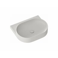 Umyvadlo Ravak Yard 60 keramické tenkostěnné, na konzoli nebo konstrukci Yard, s otvorem pro baterii, smoke grey, XJX0O260000