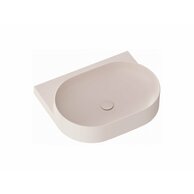 Umyvadlo Ravak Yard 60 keramické tenkostěnné, na konzoli nebo konstrukci Yard, s otvorem pro baterii, alabaster pink, XJX0G260000