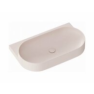 Umyvadlo Ravak Yard 80 keramické tenkostěnné, na konzoli nebo konstrukci Yard, bez otvoru, alabaster pink, XJX0G080000