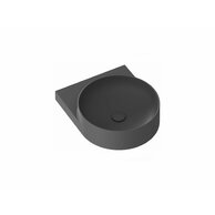 Umyvadlo Ravak Yard 40 keramické tenkostěnné, na konzoli nebo konstrukci Yard, bez otvoru, antracit, XJX03040000