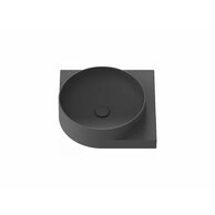 Umyvadlo Ravak Yard 45 C keramické rohové tenkostěnné, na konzoli Yard, bez otvoru, antracit, XJX03045000