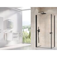 Sprchový kout Ravak Chrome CRV1/CRV1 90x90 rohový, černá