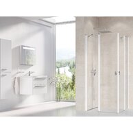 Sprchový kout Ravak Chrome CRV2/CRV2 100x100 rohový, bílá