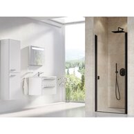 Sprchové dveře Ravak Chrome CSD1 80 jednodílné, černé/transparent, 0QV40300Z1