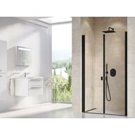 Sprchové dveře Ravak Chrome CSDL2 100 dvoudílné, černé/transparent, 0QVAC30LZ1