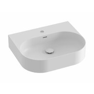 Umyvadlo Ravak Ceramic Slim Wall 55 O keramické na zeď, desku nebo skříňku tenkostěnné, bez přepadu, bílé mat, XJX0E155003