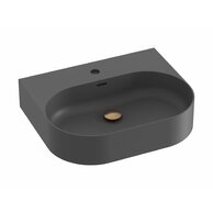 Umyvadlo Ravak Ceramic Slim Wall 55 O keramické na zeď, desku nebo skříňku tenkostěnné, bez přepadu, antracit, XJX03155002