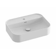 Umyvadlo Ravak Ceramic Slim Shelf 55 R keramické na desku nebo skříňku tenkostěnné, bez přepadu, bílé mat, XJX0E155005