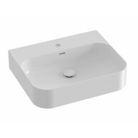 Umyvadlo Ravak Ceramic Slim Wall 55 R keramické na zeď, desku nebo skříňku tenkostěnné, bez přepadu, bílé, XJX01155000