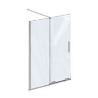 Vanová zástěna Ravak Roll 100 dvoudílná, chrom/transparent, X786A0C00Z1