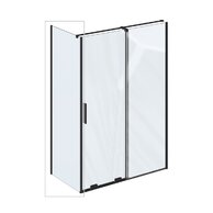 Pevná stěna Ravak Roll 90 , černá/transparent, X90V70300Z1