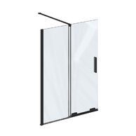 Ravak Roll 100 dvoudílná, černá/transparent, X786A0300Z1