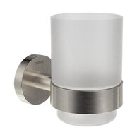 Ravak Kona držák se skleničkou, kartáčovaná nerez, X07P1296