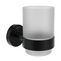 Ravak Kona držák se skleničkou, černá mat, X07P1309