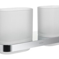 Ravak Chrome II držák 2 skleničky, chrom, X07P1365