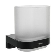 Ravak Chrome II držák se skleničkou, černá mat, X07P1377