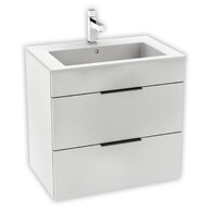 Cube skříňka 2zás,umyv. 65 bílá, úchytky antracit H4536021763001