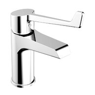 Baterie Jika Cube umyvadlová, stojánková, s lékařskou pákou, bez výpusti, chrom