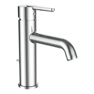 Baterie Laufen Lua E umyvadlová stojánková s výtokem, s automatickou výpustí, chrom, H3115F10041211