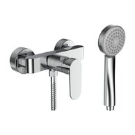 Neja sprchová nástěnná páková baterie, sprchovou syntetickou hadicí 1600 mm a ruční sprchou Stella 80 mm, chrom H3315170041311