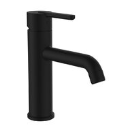 Lua umyvadlová stojánková páková baterie s výtokem 135mm, bez automatické výpusti, kartuše Eco+, průtok 5,7 l/min, PVD titan černá mat H3110810811201