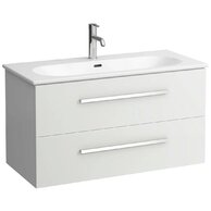Skříňka Laufen Avin 100 s umyvadlem Lua slim, bílý lesk, H8610884771041
