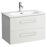 Skříňka Laufen Avin 80 s umyvadlem Lua slim, bílý lesk, H8610874771041