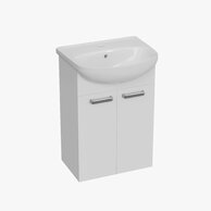 Skříňka Jika Euroline N 50 s umyvadlem bílá, H41E3932003001