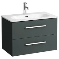 Skříňka Laufen Avin 80 s umyvadlem Lua slim, šedá, H8610876271041