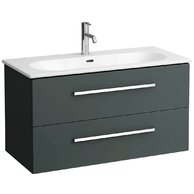 Skříňka Laufen Avin 100 s umyvadlem Lua slim, šedá, H8610886271041