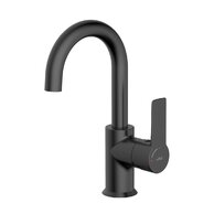 Baterie Jika Ponta Style umyvadlová, stojánková, otočná, bez výpusti, černá mat, H3112H17162201