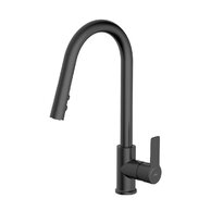 Baterie Jika Ponta dřezová, stojánková, páková, vytahovací, černá mat, H3512H17164601