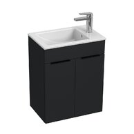 Skříňka Jika Cube 50 s umyvadlem Cube, antracit, úchytky antracit, H4536411763521