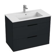 Skříňka Jika Cube 80 s umyvadlem Cube, antracit, úchytky antracit, H4537621763521