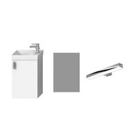 Skříňka Jika Petit 40 s umyvadlem, se zrcadlem a osvětlením, bílá, H45J5141753001