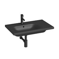 Umyvadlo Jika Mio-N 75 závěsné, asymetrické, s otvorem pro baterii, s přepadem, pravé, černá, H8117107161041