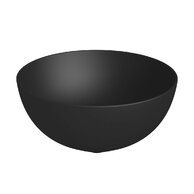 Umyvadlo Jika Astra 36 na desku, kruhové, bez otvoru pro baterii, bez přepadu, černá mat, H8183657161121