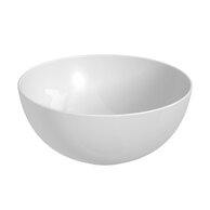 Umyvadlo Jika Astra 36 na desku, kruhové, bez otvoru pro baterii, bez přepadu, bílá mat, H8183657571121