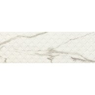 Dekor El molino Calacatta trenza 8 blanco struktura mat rektifikovaný 30x90