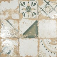 Dlažba El Molino Memory 7 verde struktura lesk rektifikovaná 58x58