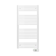 Radiátor Zehnder Aura 130x60 cm, elektrický, s topnou tyčí Musa Eco 750 W, RAL 9016, PBEZ-120-60/MQ