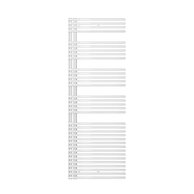 Radiátor Zehnder Forma Asym 168,1x59,6 cm, pravý, vnější připojení, RAL 9016 bílá, LFAR-170-060