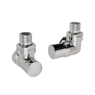 Ventil Zehnder úhlový rohový, rohové šroubení pro zpátečku 1/2", Set G, chrom, Z-838988