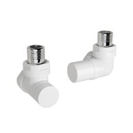 Ventil Zehnder úhlový rohový, rohové šroubení pro zpátečku 1/2", Set G, bílá, Z-838981