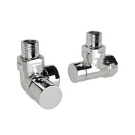 Ventil Zehnder úhlový rohový, rohové šroubení pro zpátečku 1/2", Set I, chrom, Z-838998