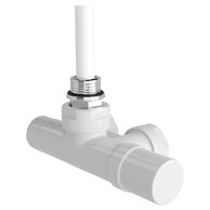 Armatura Zehnder 1-bodová rohová 1/2", s regulační hlavicí vpravo, Set K, bílá, Z-839011